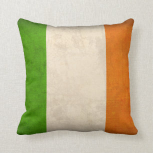 Coussin affligé par drapeau de l'Irlande -