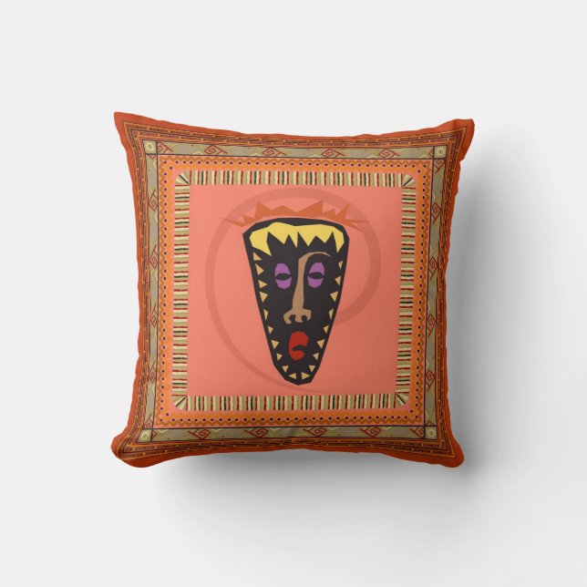 Coussin African mask (Recto)