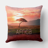 Coussin Afrique Coucher de soleil (Verso)