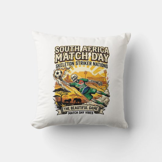 Coussin Afrique du Sud Match Day Skeleton Striker Nations (Recto)