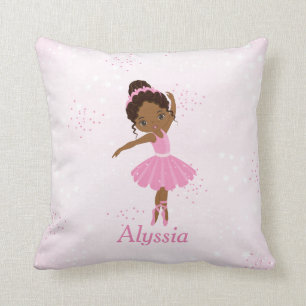 Coussin Afro-Américain Ballerina Jeu d'oreiller