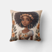 Coussin afro-américaine personnalisée (Verso)
