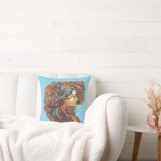 Coussin Afro Boho Queen - Artiste coloré (Canapé)