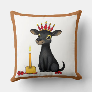 Coussin afro-kwanzaa Animaux sauvages déguisés