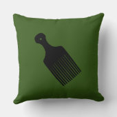 Coussin Afro souffle vert (Verso)