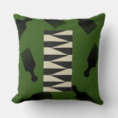 Coussin Afro souffle vert (Recto)