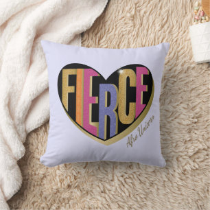 Coussin Afro Unicorn Fierce Heart Design