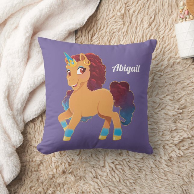 Coussin Afro Unicorn | La divine danse (Couverture)