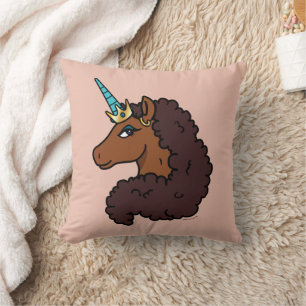 Coussin Afro Unicorn   Unique