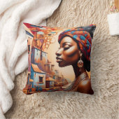Coussin "Afrofuturisme : Rêves vibrants d'héritage" (Couverture)