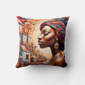 Coussin "Afrofuturisme : Rêves vibrants d'héritage" (Verso)
