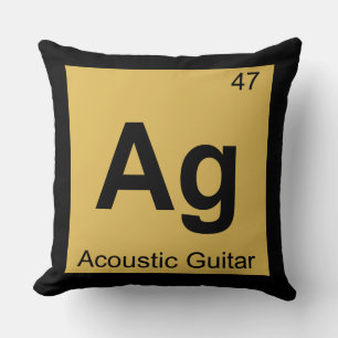 Coussin Ag - Chimie de guitare acoustique Tableau périodiq