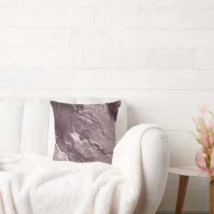 Coussin Agate de mauve cristallisée Marbre rose Rose pou