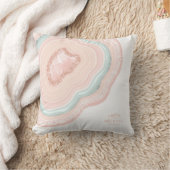 Coussin Agate Geode Mariage Rose Parties scintillant Gold (Couverture)