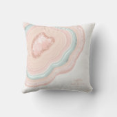 Coussin Agate Geode Mariage Rose Parties scintillant Gold (Verso)