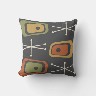 Coussin Âge atomique rétro Multicolore