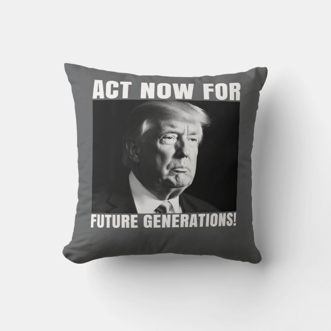 Coussin Agir maintenant pour les générations futures - Sen (Recto)