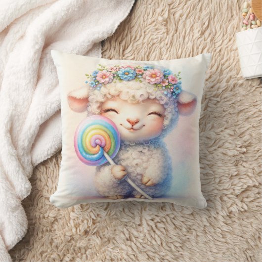 Coussin Agneau avec sucette (Couverture)