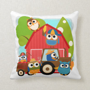 Coussin Agriculteurs de hibou