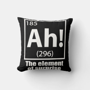 Coussin Ah ! L'élément de la plaisanterie de la chimie amu