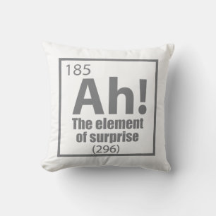 Coussin Ah ! L'élément de la plaisanterie de la chimie amu