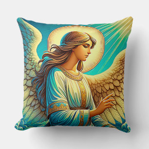 Coussin AI bel effet expressionniste Angel
