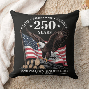 Coussin Aigle 250e anniversaire États-Unis