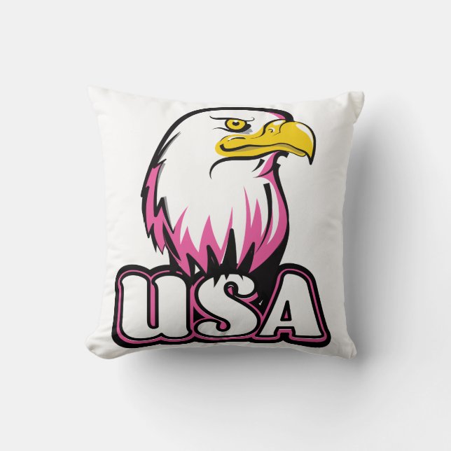 Coussin Aigle américain (Recto)