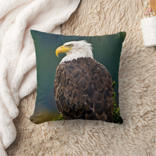 Coussin Aigle américain perché