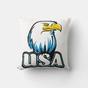 Coussin Aigle américain USA (édition bleue limitée)