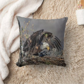 Coussin Aigle avec son bébé (Couverture)