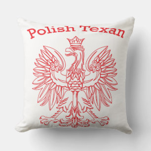 Coussin Aigle blanc texan polonais