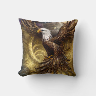 Coussin Aigle de charme à vapeur Whimsical