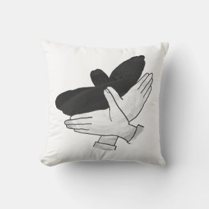 Coussin Aigle de silhouette