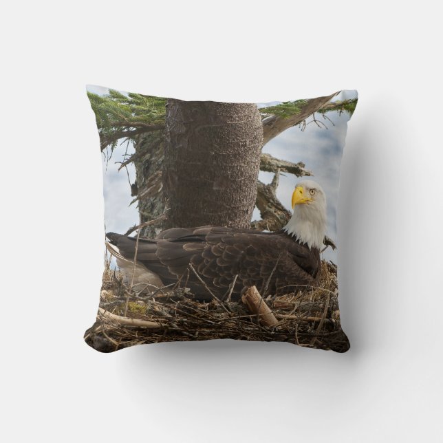 Coussin Aigle nicheur (Recto)