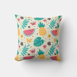Coussin Aiguille Et Fruits Tropicaux motif