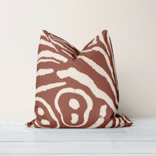 Coussin Ailes de rouille d'écho argile sable pâle