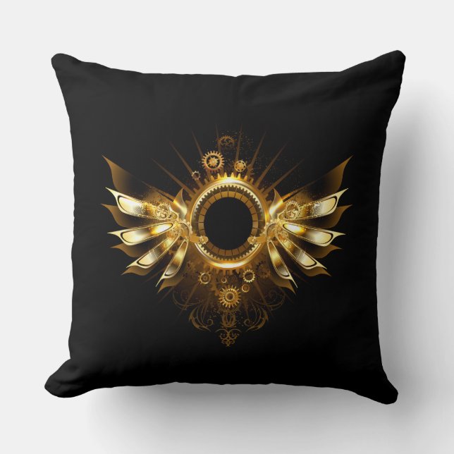 Coussin Ailes de Steampunk (Recto)