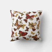 Coussin Ailes Murmurantes – Papillons sur Fond Blanc (Verso)