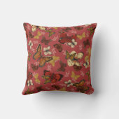 Coussin Ailes Rougissantes – Motif Papillon Rose (Verso)