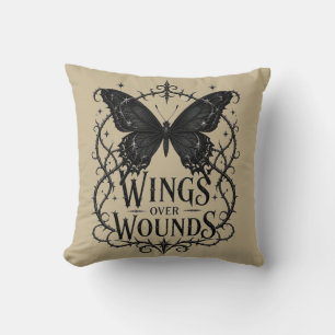 Coussin Ailes sur les blessures – Conception de papillon n