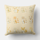 Coussin Aimable pastel flocons de neige raccoons pépinière (Verso)