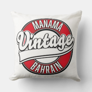 Coussin Aimant de voiture avec logo vintage de Manama Bahr