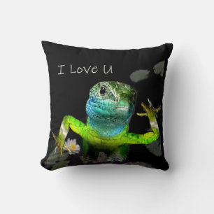 Coussin Aimer la vie - Jeter l'oreiller