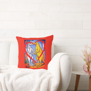 Coussin Aimer les kangourous Animal Australien