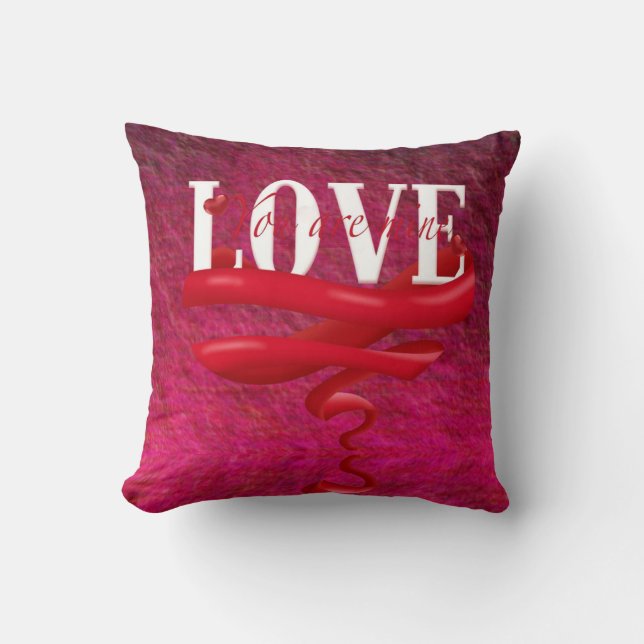 Coussin Aimer l'oreiller (Recto)