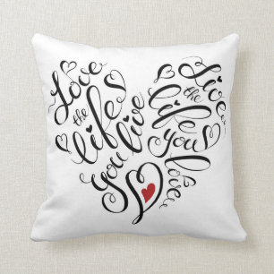 Coussin Aimez la vie où vous vivez