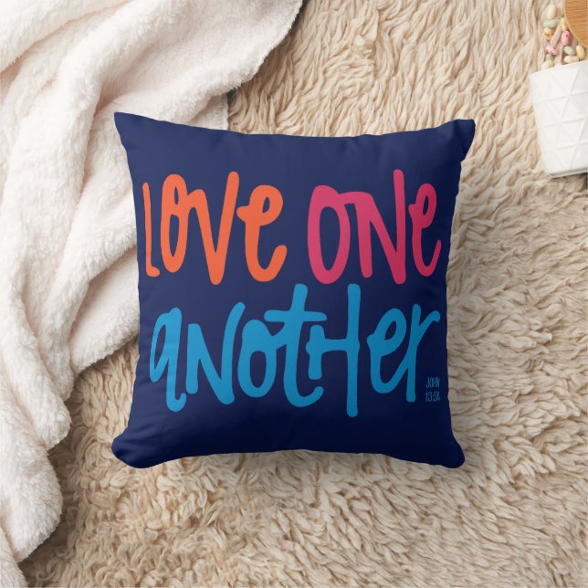 Coussin Aimez les uns les autres (Couverture)