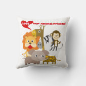 Coussin Aimez nos amis animaux (Verso)