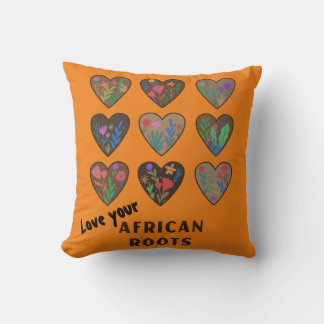 Coussin Aimez vos racines africaines Jeter l'oreiller